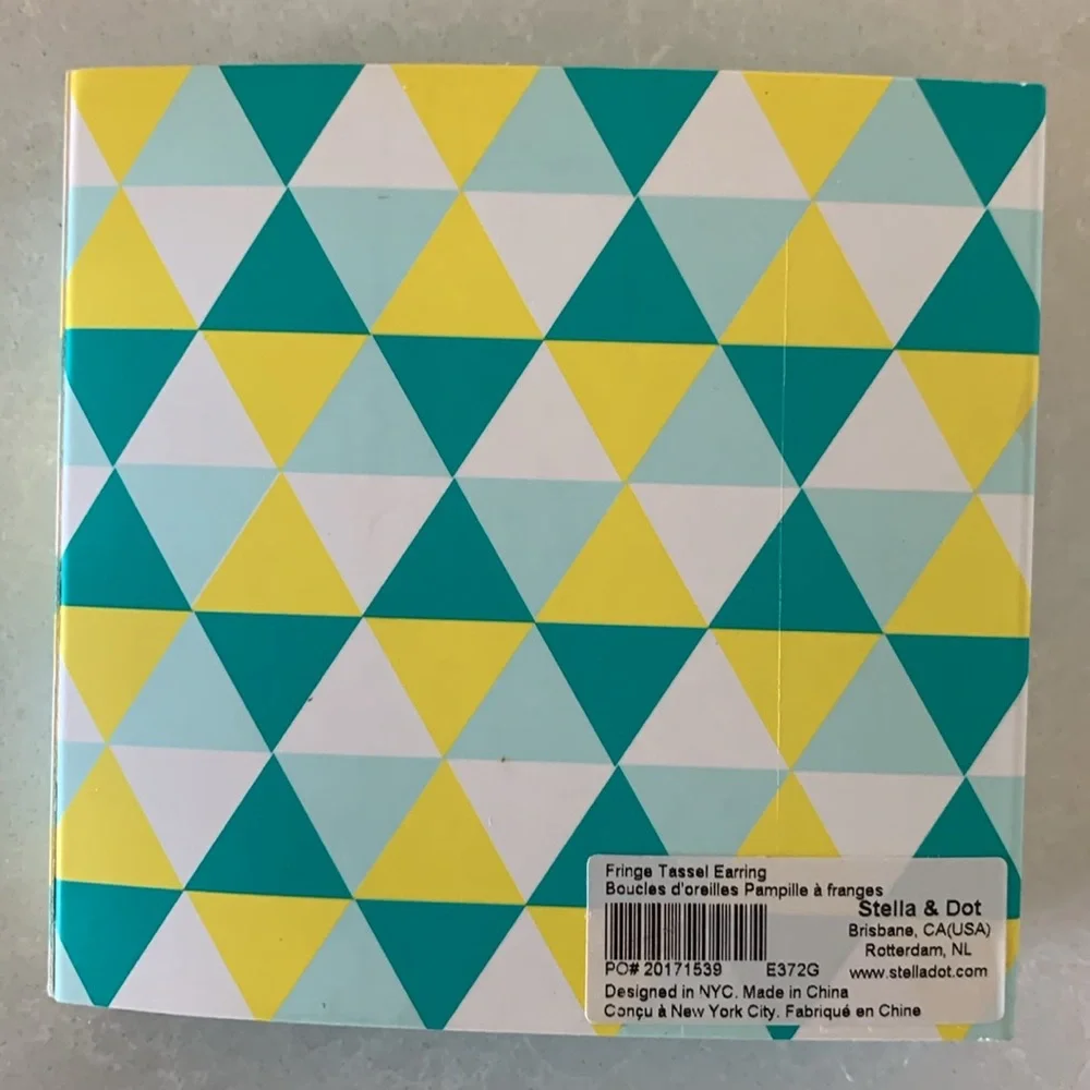 Gold Fringe Tassel Earrings Stella & Dot - Picture 6 of 6